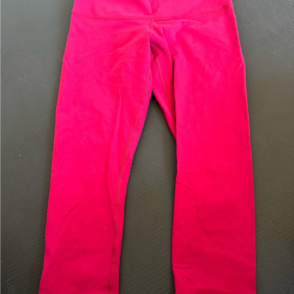 Lululemon wunder under Red/maroon Leggings